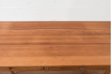 ヨーロッパヴィンテージ　チェリー無垢材　素朴で上品なコンソールテーブル　(R-089749)