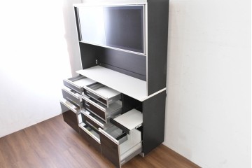 中古　超美品　AYANO(綾野製作所)　スタイリッシュなキッチンキャビネット　(R-089753)