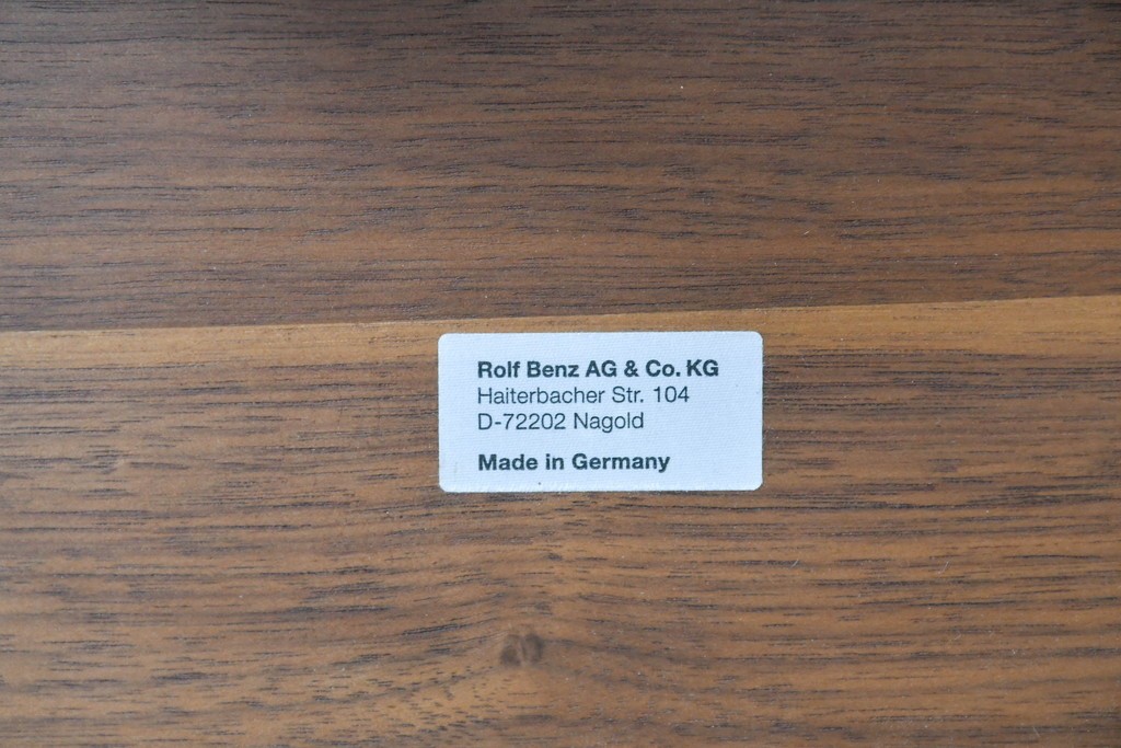 中古　美品　IDC大塚家具取り扱い　ドイツ　ROLF BENZ(ロルフベンツ)　「650」　ダイニングチェア6脚セット　(R-089754)