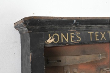 イギリスアンティーク　JONES TEXTILATIES LTD(ジョーンズ・テクスティレイティーズ・リミテッド)　無骨な工業パーツのディスプレイボード　(R-089770)