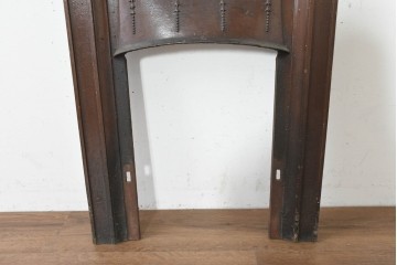 イギリスアンティーク　1930年から1940年頃　鋳鉄　ガーランド装飾が美しいマントルピース　(R-089771)