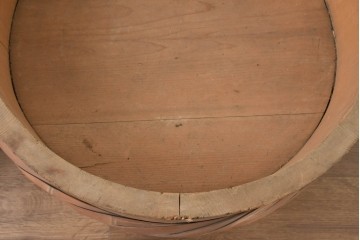 和製ヴィンテージ　特大　竹を巡らせた趣深いおひつ　(R-089772)