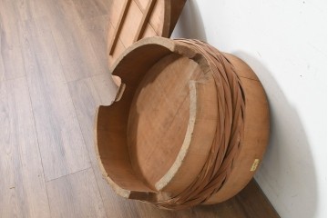 和製ヴィンテージ　特大　竹を巡らせた趣深いおひつ　(R-089772)