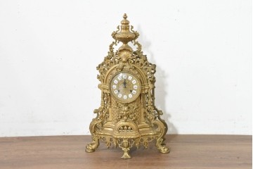 中古　イタリア製　STILARS(スティラーズ)　華やかな装飾の置時計　(R-089774)