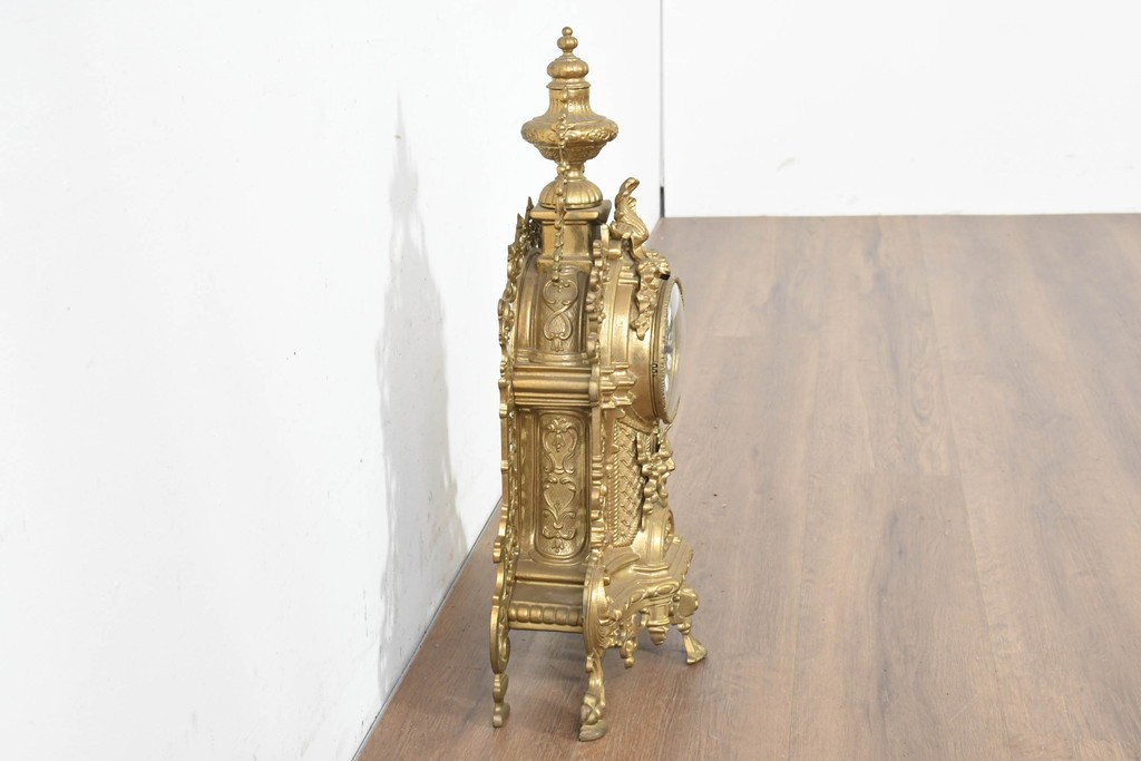 中古　イタリア製　STILARS(スティラーズ)　華やかな装飾の置時計　(R-089774)