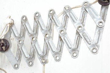 ヨーロッパヴィンテージ　VEB Zweckleuchtenbau Dresden　東ドイツの産業用シザーランプ　(R-089786)