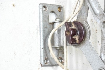 ヨーロッパヴィンテージ　VEB Zweckleuchtenbau Dresden　東ドイツの産業用シザーランプ　(R-089786)