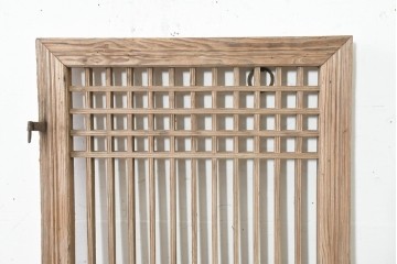 中国アンティーク建具　李朝風建具　均整の取れた格子意匠が魅力の窓1枚　(R-089793)