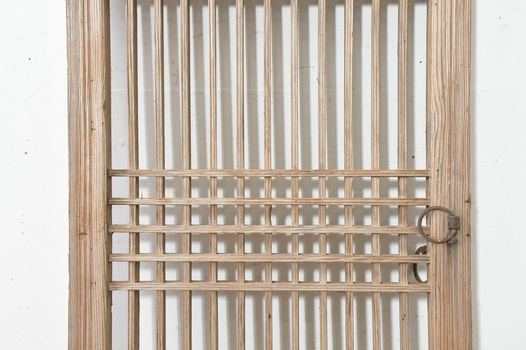 中国アンティーク建具　李朝風建具　均整の取れた格子意匠が魅力の窓1枚　(R-089793)