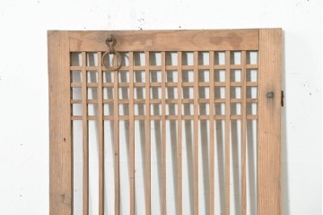 中国アンティーク建具　李朝風建具　均整の取れた格子意匠が魅力の窓1枚　(R-089793)