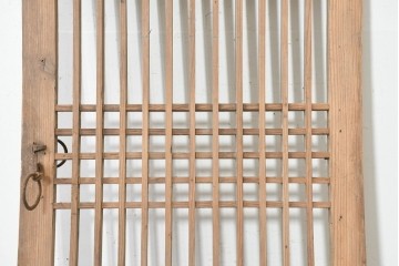 中国アンティーク建具　李朝風建具　均整の取れた格子意匠が魅力の窓1枚　(R-089793)