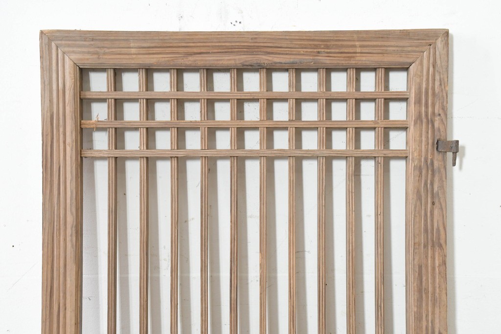 中国アンティーク建具　李朝風建具　均整の取れた格子意匠が魅力の窓1枚　(R-089794)