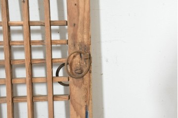 中国アンティーク建具　李朝風建具　均整の取れた格子意匠が魅力の窓1枚　(R-089794)