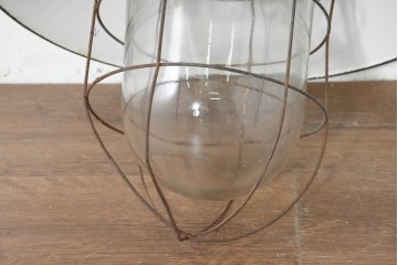 《引っ掛けシーリング式ペンダントライト加工費込み》　ヴィンテージ照明　インダストリアルな趣き漂うペンダントライト　(R-089799)
