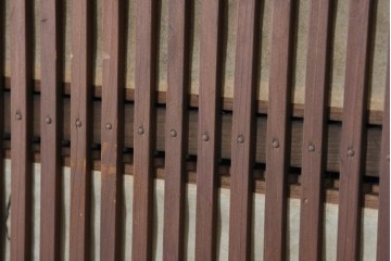 アンティーク建具　昭和初期から昭和中期　幅狭サイズの裏障子付き格子戸4枚セット　(R-089809)