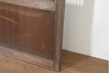 アンティーク建具　昭和初期から昭和中期　幅狭サイズの裏障子付き格子戸4枚セット　(R-089809)