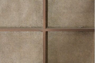 アンティーク建具　昭和初期から昭和中期　幅狭サイズの裏障子付き格子戸4枚セット　(R-089809)