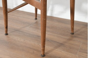 和製ヴィンテージ　1960年から1970年頃　ビニールレザー　レトロなデザインのダイニングチェア3脚セット　(R-089815)