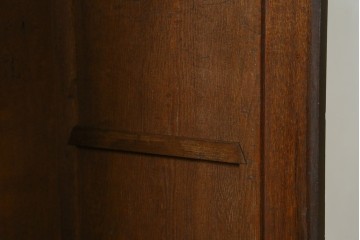和製アンティーク　昭和初期　色ガラスの繊細な意匠が美しい本箱　(R-089817)