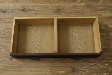 和製アンティーク　昭和初期　色ガラスの繊細な意匠が美しい本箱　(R-089817)