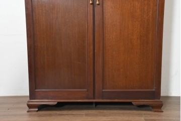 イギリスアンティーク　1920年から1930年頃　マホガニー材　多彩な収納を備えたクラシカルなワードローブ　(R-089828)