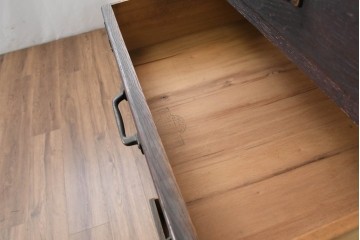 イギリスアンティーク　1940年から1960年頃　オーク材　8杯の引き出しを備えた縦型チェスト　(R-089832)