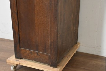 イギリスアンティーク　1940年から1960年頃　オーク材　8杯の引き出しを備えた縦型チェスト　(R-089833)