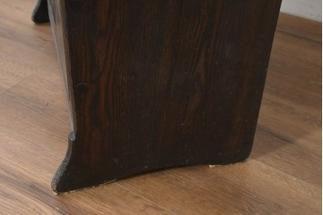 イギリスアンティーク　1890年から1920年頃　オーク材　座面下に収納を備えたクラシカルなチェア　(R-089834)