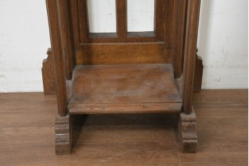 イギリスアンティーク　1920年頃　オーク材　端正な造りのクラシカルな聖書台　(R-089839)