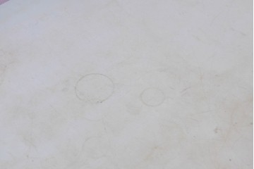 和製ヴィンテージ　天板にメラミン化粧板を使用したレトロな作業台　(R-089841)