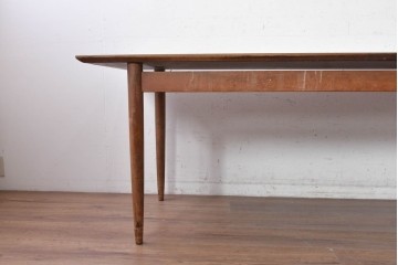 和製ヴィンテージ　天板にメラミン化粧板を使用したレトロな作業台　(R-089841)