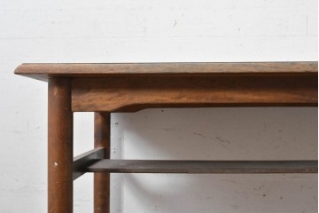和製ヴィンテージ　昭和レトロな雰囲気漂う素朴なダイニングテーブル　(R-089842)