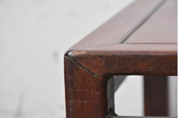 和製ヴィンテージ　花梨(カリン)材　落ち着いた木色と端正な意匠が魅力の座卓　(R-089844)
