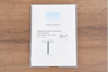 中古　美品　Ronald Schmitt(ロナルドシュミット)　透明感のあるガラスセンターテーブル　定価約30万円　(R-089845)