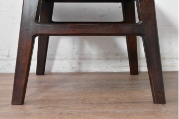 中古　松本民芸家具　#201型　曲線を効かせた端正な佇まいの茶卓　(R-089847)
