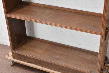 和製ヴィンテージ　楔(くさび)式の素朴な佇まいが魅力の本棚　(R-089850)