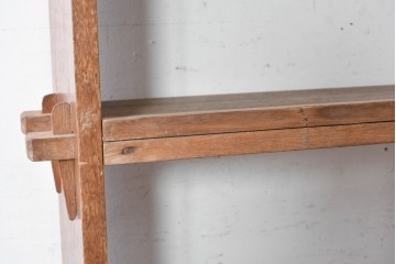 和製ヴィンテージ　楔(くさび)式の素朴な佇まいが魅力の本棚　(R-089850)