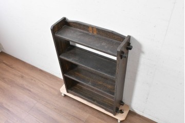 和製ヴィンテージ　楔(くさび)式のレトロなオープンラック　(R-089851)