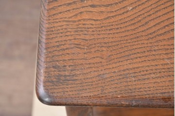 和製アンティーク　栓材　木目の豊かな表情が味わい深いサイドテーブル　(R-089853)