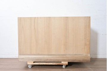 《天板取り付け加工費込み》　中古　美品　伝統工芸士　斉藤敬二作　加茂桐箪笥チェスト　(R-089860)