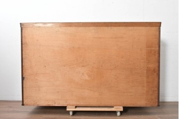 和製アンティーク　欅(ケヤキ)材　重厚な佇まいのサイドボード　(R-089871)