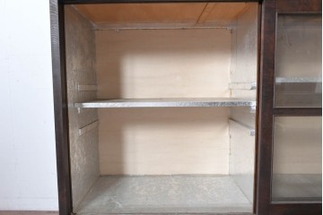 和製アンティーク　欅(ケヤキ)材　重厚な佇まいのサイドボード　(R-089872)