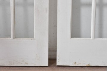 ヴィンテージ建具　1980年頃　背の高いペイント引き戸3枚セット　(R-089878)