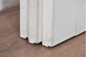 ヴィンテージ建具　1980年頃　背の高いペイント引き戸3枚セット　(R-089878)