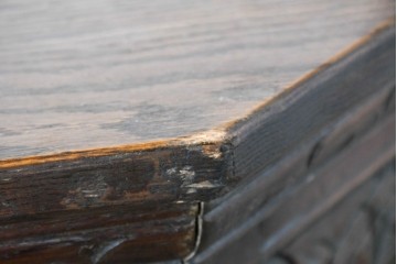 イギリスヴィンテージ　Wood Bros(ウッド・ブロス)社　Old Charm(オールドチャーム)　彫刻が見事なバーカウンター　(R-089884)