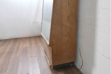 中古　店舗什器　大型!!　珍しい木製のバックライト式スタンド看板　(R-089898)