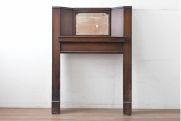 イギリスアンティーク　オーク材　ミラー付きのクラシカルなマントルピース　(R-089901)