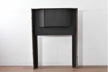 イギリスアンティーク　オーク材　ミラー付きのクラシカルなマントルピース　(R-089901)