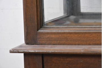 イギリスアンティーク　側面開きの脚付きショーケース　(R-089903)