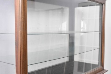 イギリスアンティーク　側面開きの脚付きショーケース　(R-089903)